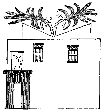 Fig. 6.--Fa�ade of a house toward the street, second Theban
period.
