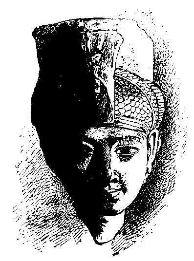 Fig 199.--Head of a Queen, Eighteenth Dynasty. 