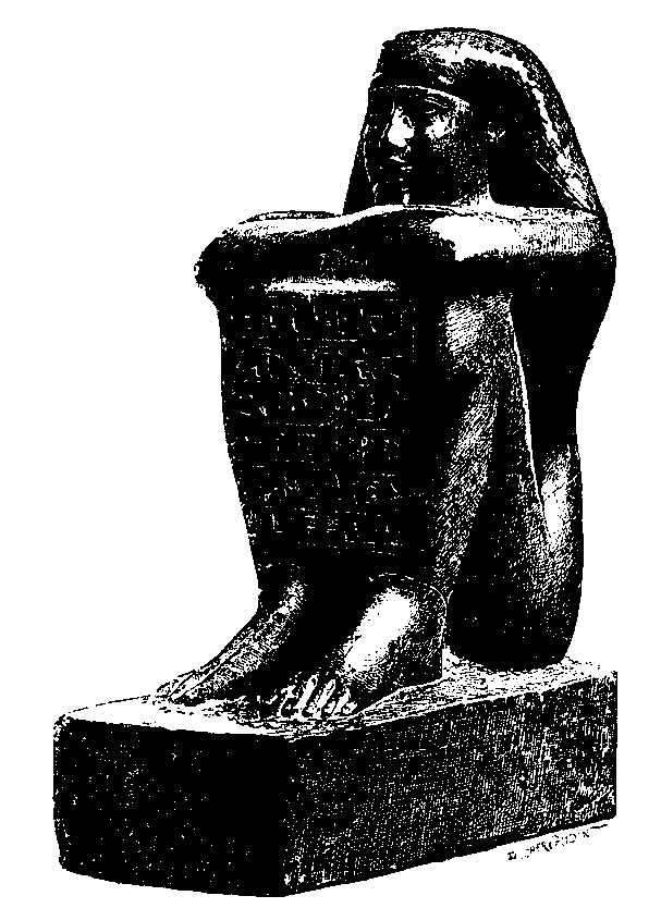 Fig 205.--Squatting statue of Pedishashi. Sa�te work.
