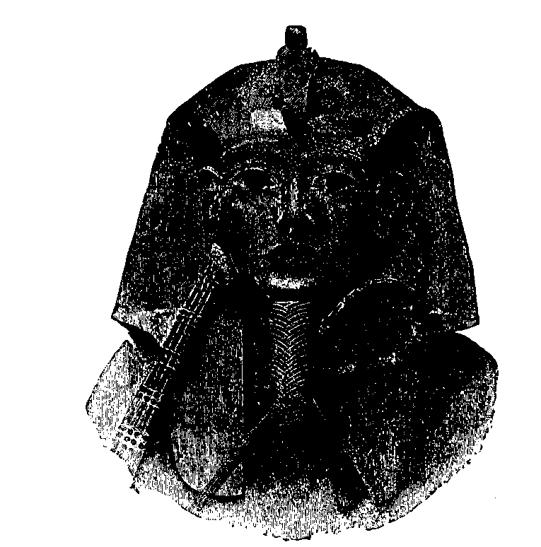 Fig 262.--Mask of Twenty-first Dynasty coffin of Rameses II.