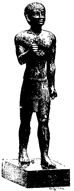 Fig 281.--Bronze statuette of one Mos�. 